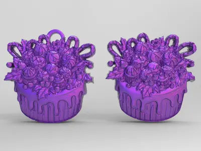 cake cookie treedecor  3D print model
