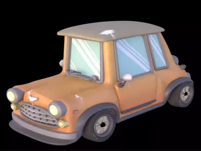 Cars Cartoon Low-poly 3D model