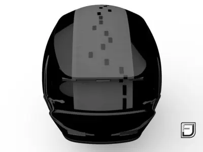 Black Helmet 3D model