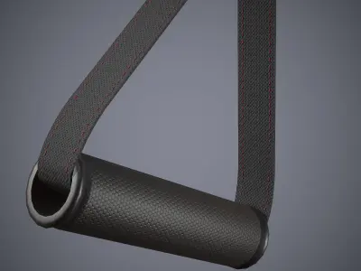 Resistance Handle Gym  Low-poly 3D model