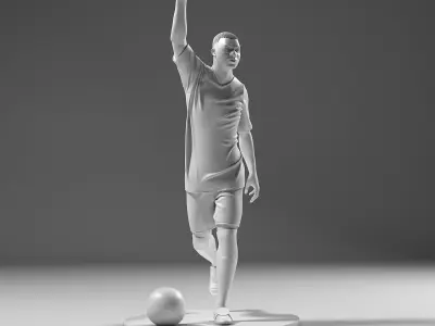 Footballer 05 Run 03 Stl 3D print model