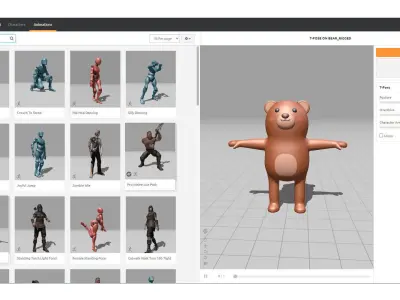 Character 001 Cartoon Little Bear Cute Low-poly 3D model