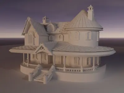 Cartoon Fantasy Low-poly 3D model