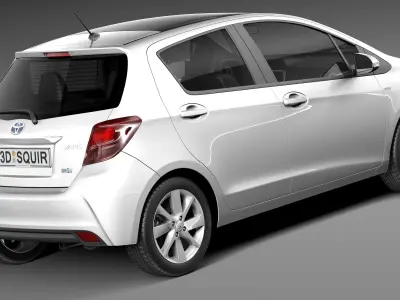 Toyota Yaris 2015 3D model