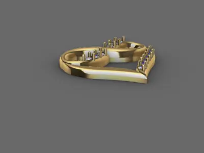 Pendant heart 3D model
