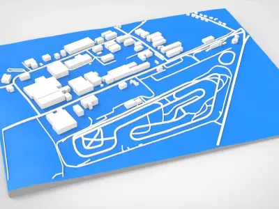The Circuit Jules Tascheny Belgium 3D model