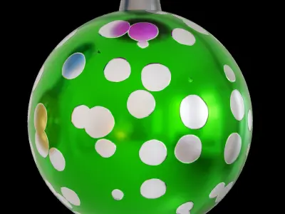 Christmas and New Year Tree Ball Ornaments 3D model