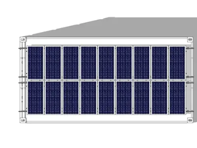 All-in-one photovoltaic container 3D model