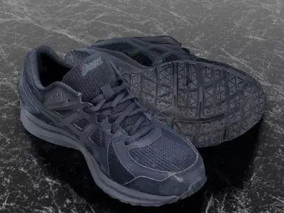 ASICS 3D SHOES Low-poly 3D model