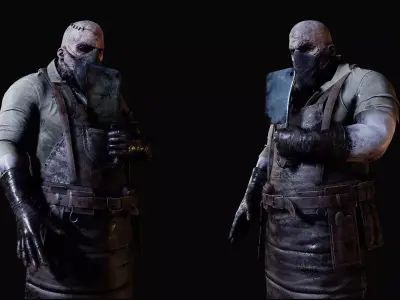 Horror Villains Bundle - Rigged and Animated Low-poly 3D model