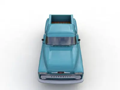 CHEVY 3100 APACHE 32 STEPSIDE TRUCK 1958 3D model