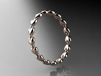 heart shaped ring 3D print model