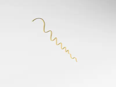 Ribbon v1 011 Low-poly 3D model