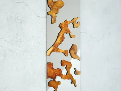 Teak Root Mirror 6 3D model