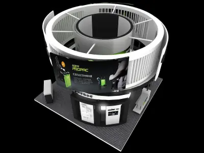 Showroom - Area -6X6-3DMAX2009-015 3D model