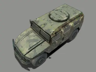 Soldiere Vehicle Low-poly 3D model