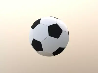 Classic Soccer Football Free low-poly 3D model
