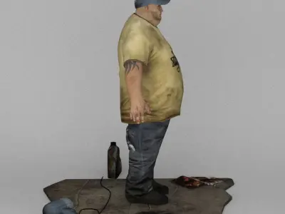 Worker Auto Mechanic 3D model