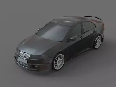 sport car widebody accord 3D model