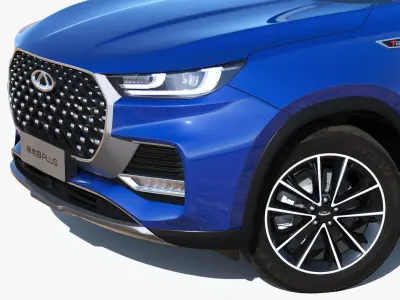 Chery Tiggo 8 Plus 2023 with interior 3D model