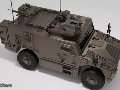 Serval Tactical MRAP Vehicle 3D print model