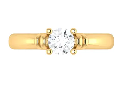 Elegant Lab Grown Diamond Ring for Timeless Beauty 3D print model