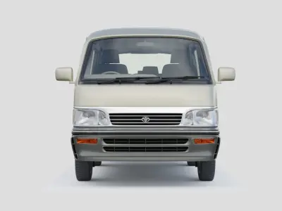 Toyota Hiace 1993 Low-poly 3D model