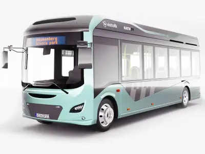 Generic BUS EV v29 Low-poly 3D model