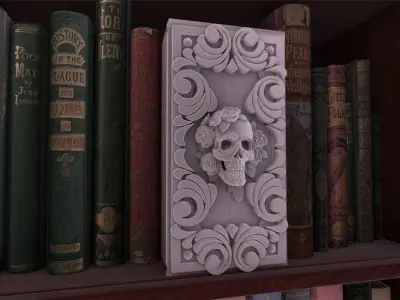 Memento Mori Booknook 3D print model