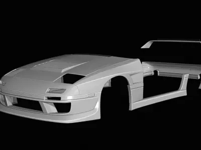 GP Sports GFOUR Mazda RX7 FC3S Body Kit 3D model
