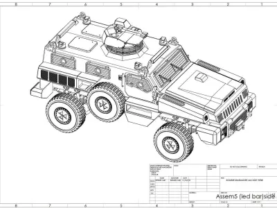 Paramount Marauder - Zombie Apocalypse Version 3D print model
