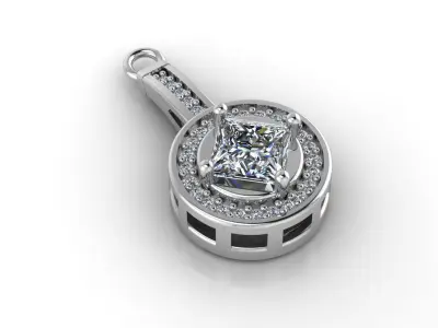 Mini Set Ring Pendant Earrings STL 3DM Womens Jewelry 3D print model