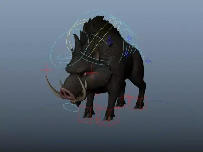 WildBoar 3D model