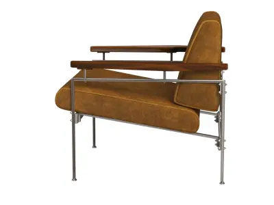 Beto Lounge Armchair 3D model