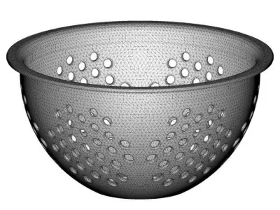 Fabulous Plastic Fruit Sieve 3D model
