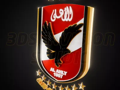 Al Ahly logo - Cinematic - 3D print 3D model