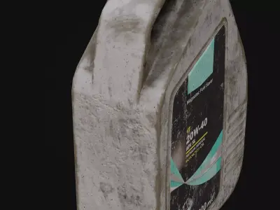 Car Oil Bottle Game Ready Model Low-poly 3D model