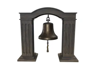 Medieval Bell Low-poly 3D model