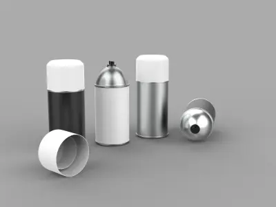 Spray can 3D model
