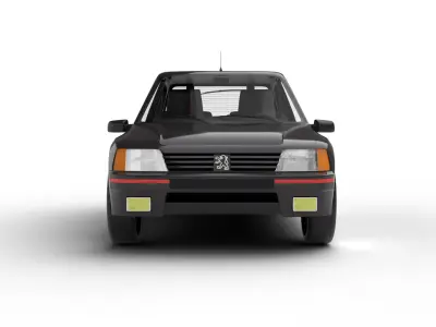 Peugeot 205 Turbo 16 1984 3d model 3D model