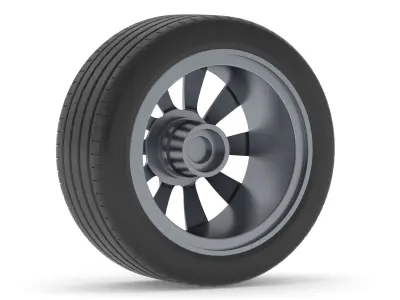 Tesla Car Tire 3D model