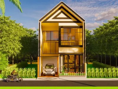 mezzanine house 3D model