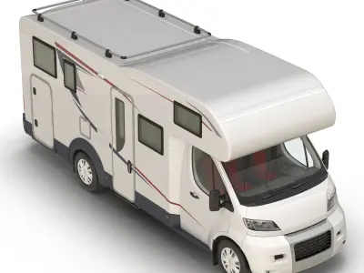 Motorhome Generic Simple Interior 3D model