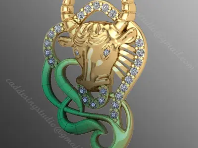 Pendant ak8 3D print model