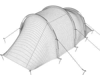 Mountain Camping tent 3D model