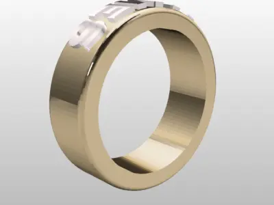 JAMES MEN RING  3D print model