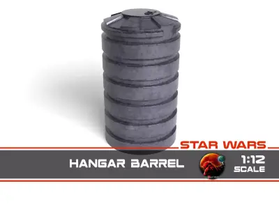 Hangar Barrel 1-12 scale Blackseries  Free 3D print model