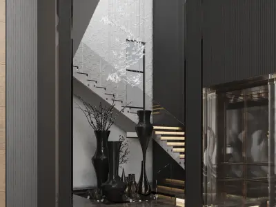 MODREN VILLA  Low-poly 3D model