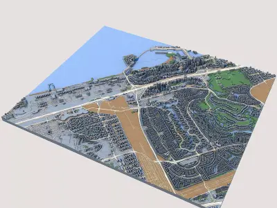 Dubai Marina United Arab Emirates 3D model