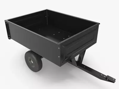 Dump Cart Low-poly 3D model